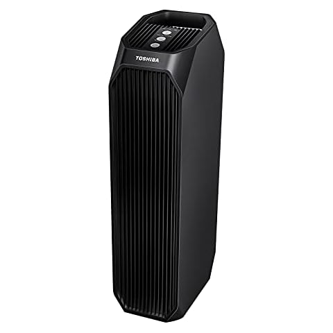 Toshiba CAF-Z45IT Instant-Luftreiniger, transparent, 3 in 1 Air Purifier, CADR 228 m³/h, 45 m², HEPA H13 mit Aktivkohlefilter und UV-LED Cover