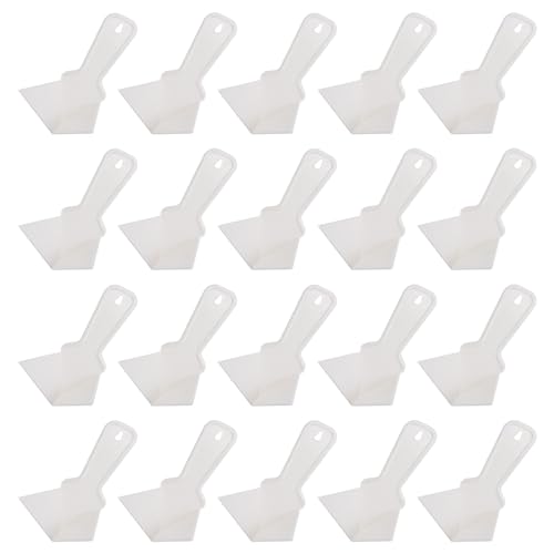 QUARKZMAN 20 Pezzi di Spatola Angolare Interna da 4 Pollici in Plastica per Angoli di Cartongesso, Ideale per Stuccare Carta da Parati, Colore Bianco