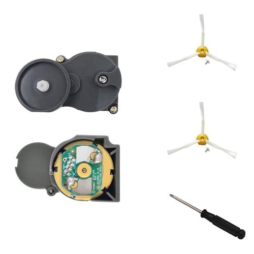MIRTUX Motor de Cepillo Lateral Compatible con Roomba 500, 600, 700, 800, 900 Incluye Dos escobillas cepillos Laterales. Recambio Compatible con Roomba Aspirador - Accesorio de Alta Potencia