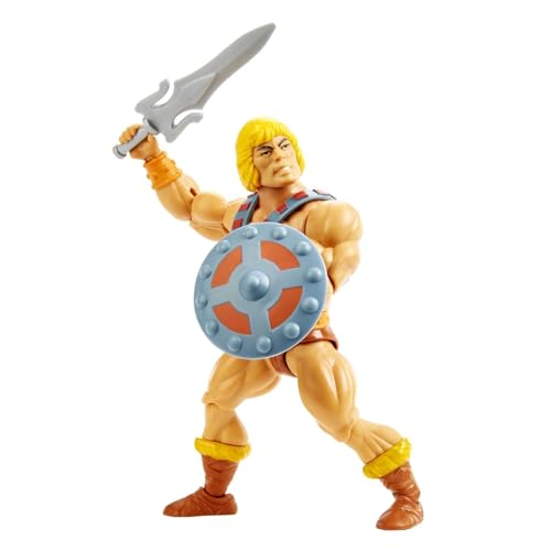 Masters of the Universe HGH44 Origins He-Man Action Figure, Battle Character for Storytelling Play and Display, Gift for 6 to 10 Year Olds and Adult Collectors, Multicolor, 15.0 cm*4.0 cm*10.0 cm
