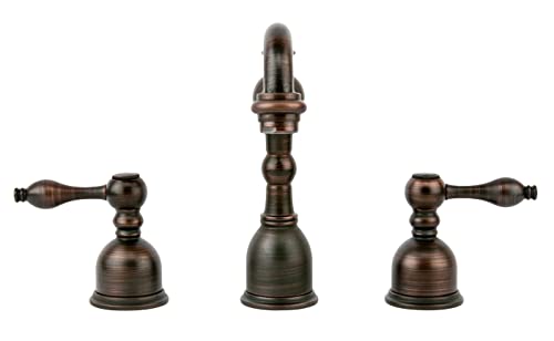 Premier Copper Products B-WS01ORB Tru Faucets Widespread Bathroom Faucet, Oil Rubbed Bronze