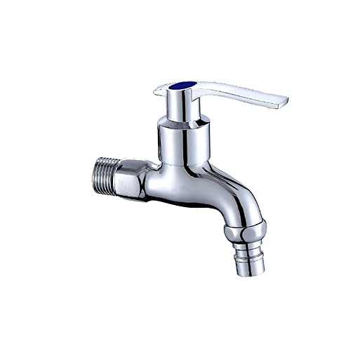 Klobvtt Robinet d'eau en Laiton Mural pour vadrouille de Balcon, robinets de lavabo à Montage Mural Hrome, robinets Utilitaires G1/2 '', pour Jardin extérieur, Salle de Bain, Toilettes Cover