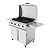 GRILLA Primate Gas Grill & Griddle with Clearview Grease Management System, Heavy-Duty Stainless Steel Design, 490 Square Inches of Cook Space for Grilling, Outdoor Grilling, Outdoor Cooking