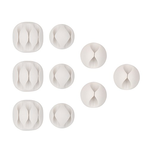 Kabelclips, BAKTOONS Kabel Clips Schreibtisch Kabelhalter Selbstklebend Kabel Verstecker Kabel Organizer Kabelführung Ladekabel Management System für