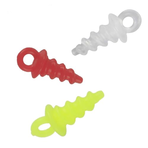 50 tornillos para cebo de carpa 3 colores 1 cm