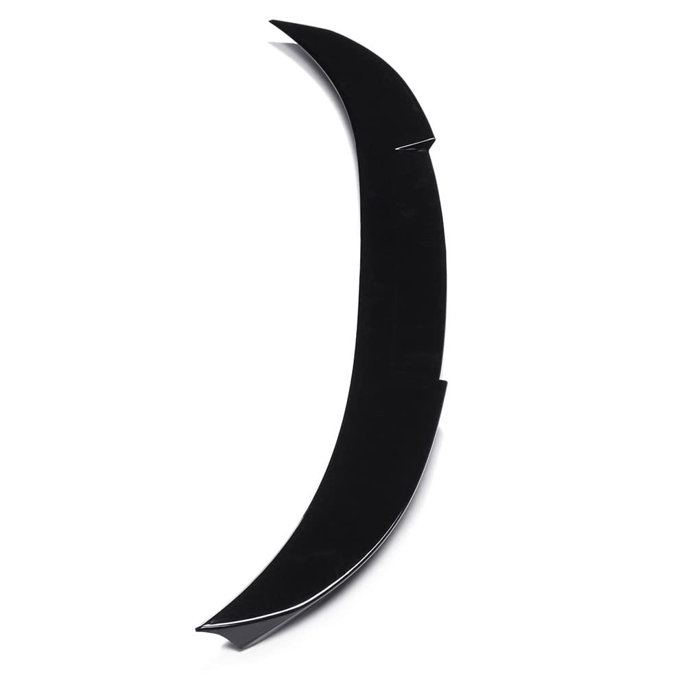 Samochód M4 Styl Tylny Spoiler Bagażnika Tylna Klapa Tylna Skrzydło Splitter Wargi Dla BMW F30 3 Series 4-drzwi Sedan 2012-2018 F80 M3 Sedan 2014-2019(Gloss Black)