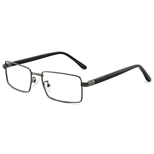 Preisvergleich Produktbild OCCI CHIARI Verschreibungspflichtige Brillenrahmen Optische Gläser Herren optische brille Brille Metallrahmen vintage brille mit flexiblen Feder Scharnieren und klaren Linsen Men