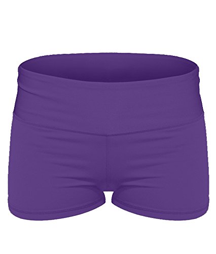 Epic MMA Gear Yoga Stretch Booty Shorts (Small, Purple)