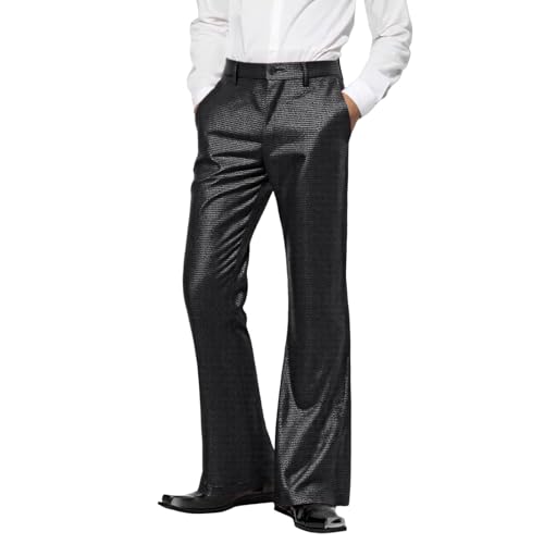 Pantalon décontracté homme coupe évasée en tissu léger et respirant pour le printemps
