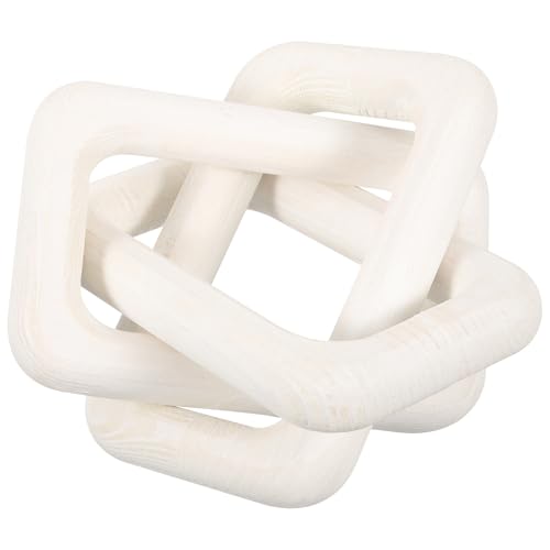 FOMIYES Decorazione a Nodo in Legno di Pino, Catena Rustica da Parete Compatta per Soggiorno, Mensola e Libreria, Accento di Arredamento Moderno la Casa