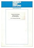 Friedrich Schorlemmer: Wächst zusammen, was zusammengehört? Am 18. Dezember 1990 in Bonn (Vortrag bei der Friedrich-Ebert-Stiftung m. anschließender Diskussion)