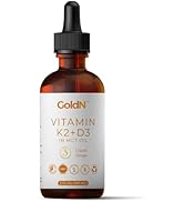 GoldN Vitamin K2+D3 Liquid Drops | 10,000 IU D3 &amp; 200 mcg K2 | Bone, Heart &amp; Immune Support | No...