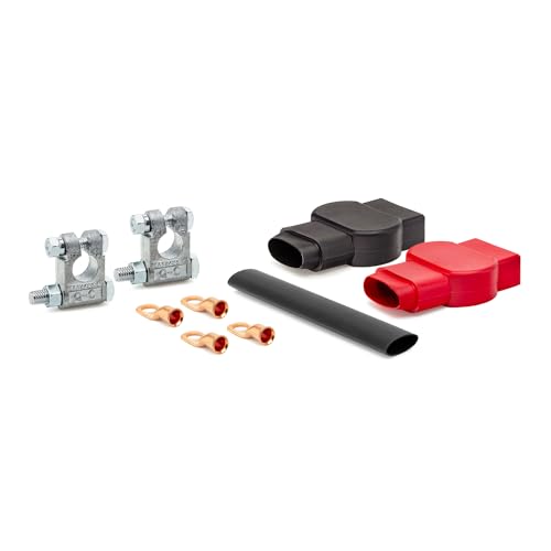 Garage Hero - Full Heavy Duty Military Spec Battery Terminal and Cover Kit - For Enhanced Connection and Safety