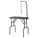 VEVOR Pet Grooming Table, 32 x18 Inch with Height Adjustable Arm, 220LBS Static Weight Capacity, Foldable Dog Groom Station with No-Sit Haunch Holder with Grooming Loop, for Medium and Small Dogs