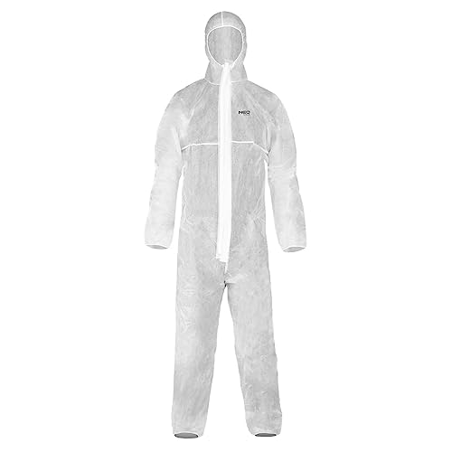 NEO TOOLS - Combinaison jetable de peintre en taille M/XL/XXXL - Confortable et protectrice - Parfait pour les travaux de peinture, matériau: polypropylène non tissé (polypropylène non tissé), Blanc.,