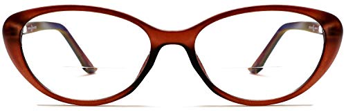 Image of Bifocal Black Cat Eye Readers Clear Lens Magnification Reading Glasses
