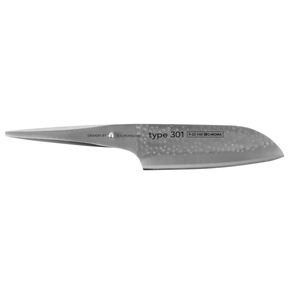 Chroma P02HM Type 301 Design by F.A Porsche - Santoku 17,8 cm - Version martelée