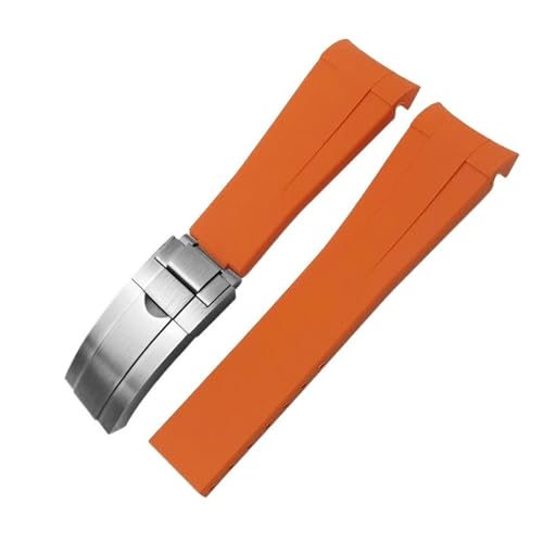 Bracelet montre silicone 21mm incurvé anti-poussière confortable