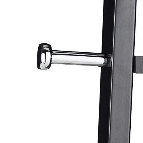 Relaxdays Perchero Pie para Chaquetas y Abrigos, Metal, Negro, 175 cm - imagen 7