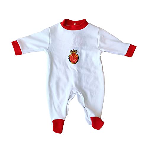 R.C.D. Mallorca Mameluco Blanco para bebé, Unisex Adulto, 0 Months