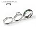 Couple Ring Bridal Set His Hers Women 10kt White Gold Filled Heart Moissanite Men Titanium Wedding Ring Band Set