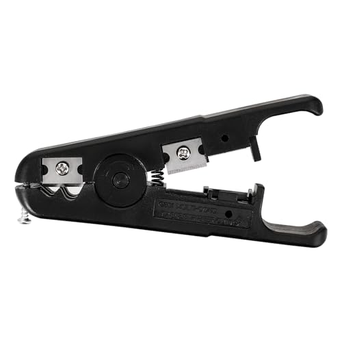 Gatuida Alicates Pelacables Eléctricos Multifuncionales Negros Cortadores de Cables Resistentes y Herramienta Profesional para Electricistas Ideales para Mantenimiento y Reparación de