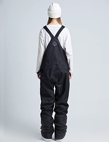 Houzoniy Unisex Snow Bib Pants For Women Waterproof Insulated,Snow Overalls Loose Fit With 6 Pockets,Ski Overalls For Hiking, Mountaineering Black Xl #TOP1