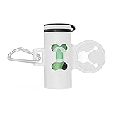 Pasamer Spender für Hundekotbeutel Spender für Haustierkotbeutel Einfach zum Wandern zu tragen Müllbox und 1 Rolle Müllsack