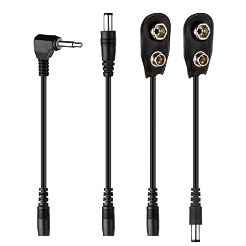 Henniu CP-07A Adaptador de fonte de alimentação para efeitos de guitarra DC 9V 1A com cabo de cadeia