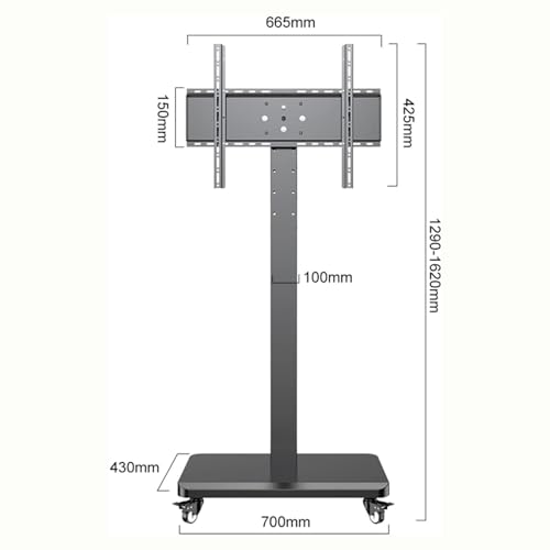 Soporte de piso móvil para TV de 32-65 pulgadas miniatura 2