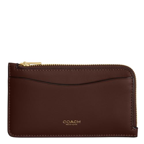 Coach Women's New York Zip Card CASE, B4/Maple