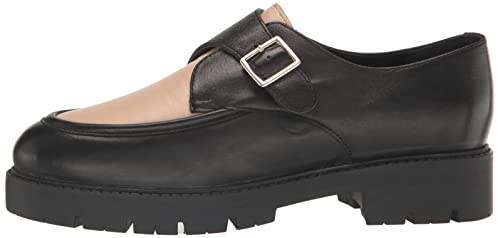 Seychelles Women's Catch Me Monk-Strap Loafer, Black/Natural, 7 #TOP7