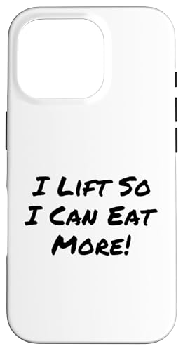 �ʔ������g���W���̈��p�� I Lift So I Can Eat More Love To Eat �X�}�z�P�[�X iPhone 16 Pro �p