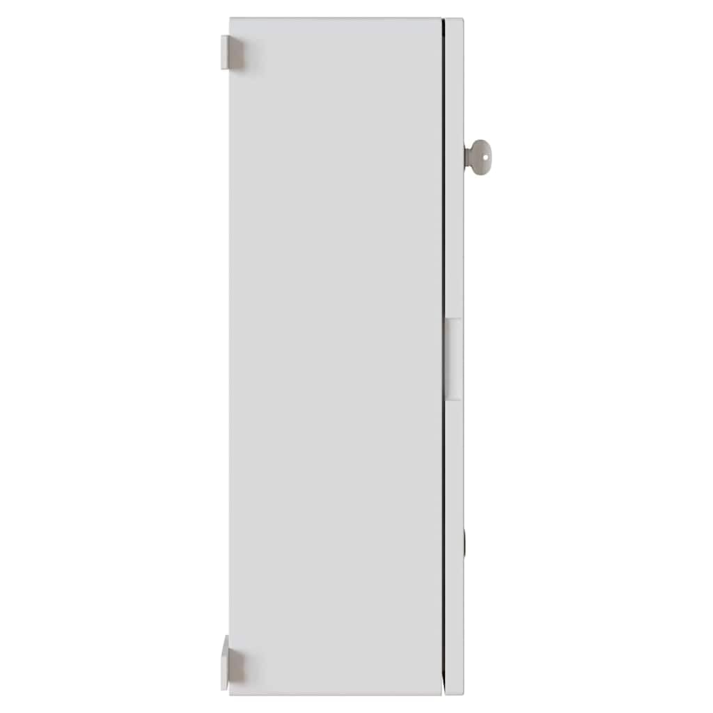 Steuerungsschrank Grau aus ABS Kunststoff 57 x 24,5 x 70 cm, Verteilerkasten für Stromkabel und Leitung, Feuchtraumkabel Schutzgehäuse, Aufputz und Unterputz Installation