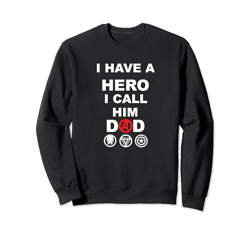 Sweat Marvel Avengers Dad pour homme vêtement col rond sur le thème des super-héros