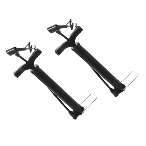 BESPORTBLE 4 Juegos Inflador Electrica De Globo para Globos De Aire De Baloncesto Soplador De Globos Manual para Balones Paraca Black Acero 2 Piezas * 4