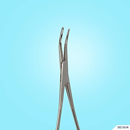 Dexsur DS01KELCUR015 Precision Kelly Hemostat Forceps Locking Tweezers Clamp thumb #5