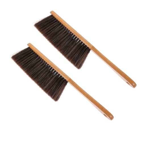 MOBUTOFU 2個 ベッド 掃除 ブラシ ブラインド 糸くず 杉 ブラシ 掃除機 曲げられる 乾燥機 ワイヤー 乾燥 屋外 幅木 フライパン バケツ 取っ手付き モップ フライパン 手 掃除 折りたたみ式 ハンドル 機械 ダスター 木製