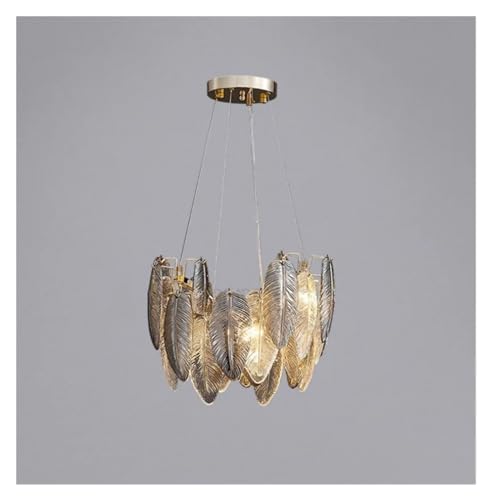 Lustres de plafond en verre design plumes LED pour sublimer votre salle à manger