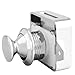 Push Button Latch, Weatherproof Rv Cabinet Latch, Easy to Use Push to Open Door Latch for Caravan, Motorhome, Camper, Push Button Latch