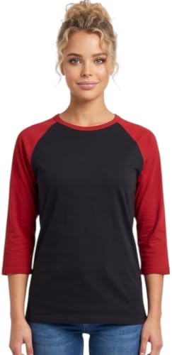 Image of ToBeInStyle Women's Classic Two Color Cotton Baseball T-Shirts