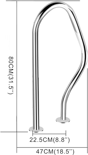 Bride de main courante de piscine en acier inoxydable 304 pour spa