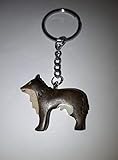 Motiv einseitig Storchenlädchen Schlüsselanhänger Wolf, 7,5 cm, Holzanhänger, Tier Wölfe