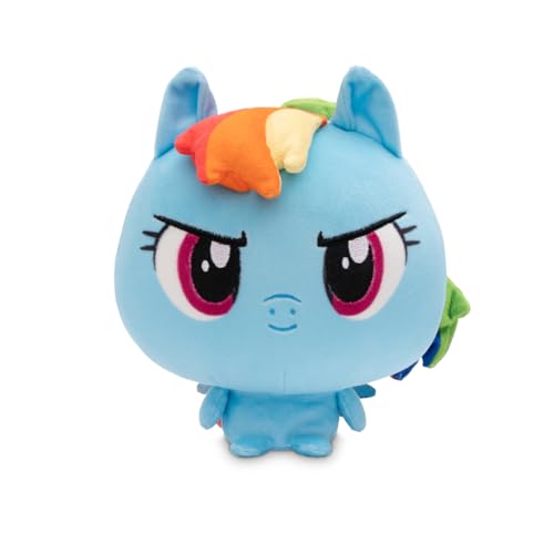 TeeTurtle Cloudheads Rainbow Dash Plush - 5-Inch Official My Little Pony Stuffed Animal with Embroidered Details - Soft Cuddly Plush Toys for Kids,...