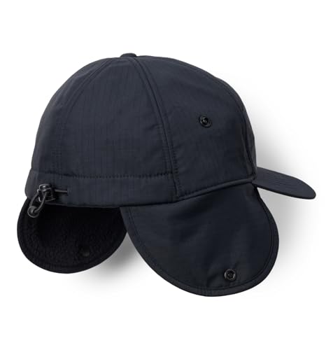 Columbia Landroamer Cap mit Ohrenklappen Basecap Baseballcap Wintercap Outdoorcap (One Size - schwarz)