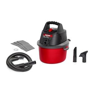 CRAFTSMAN CMXEVBE17250 2.5 Gallon 2.5 Peak HP Wet Dry Vac, Portable Shop Vacuum Wet and Dry with 4 Filter Bags, Hose and Attachments for Cleaning in the Home