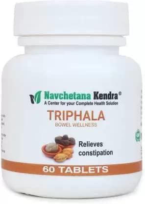 Navchetana Kendra Triphala 60 Tablets|Constipation Relief |Enhance Stamina| Good for Skin and Hair