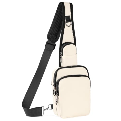 BROADREAM Torba na ramię antykradzieżowa – Sling Chest Crossbody Bag męska torba na ramię, wodoszczelna torba na ramię z zamkiem błyskawicznym, blokada RFID, mała torebka dla mężczyzn i kobiet