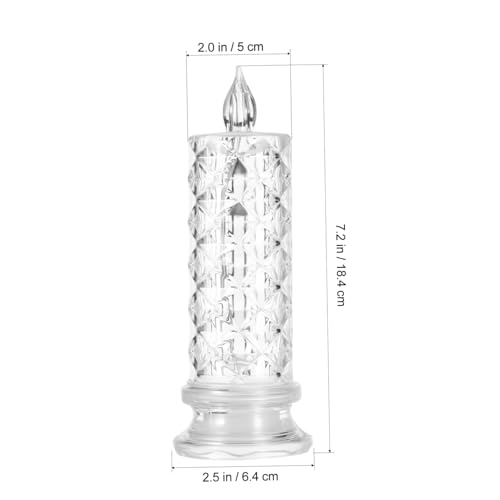 Bougies LED rose x6 avec base stable pour décoration de table