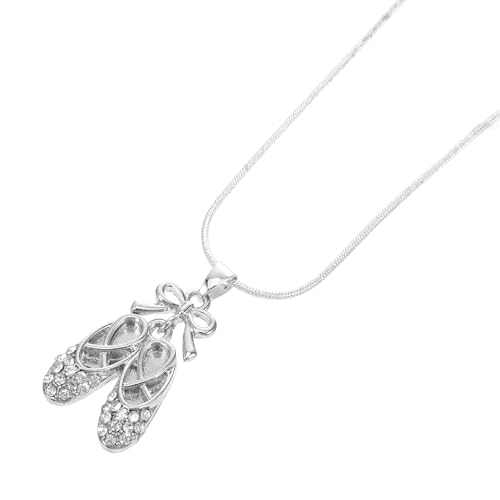 ROMISBABA Collier Ballerine Pendentif Danse Cadeau Femme Bijoux Élégant pour Mariages et Fêtes